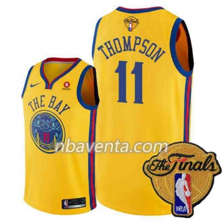 Camiseta Hombre Golden State Warriors Klay Thompson 11 2018 NBA Finals Amarillo Nike City Edition Swingman